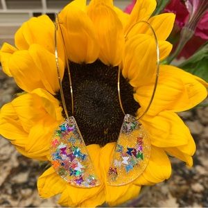 Butterfly Hoop Earrings